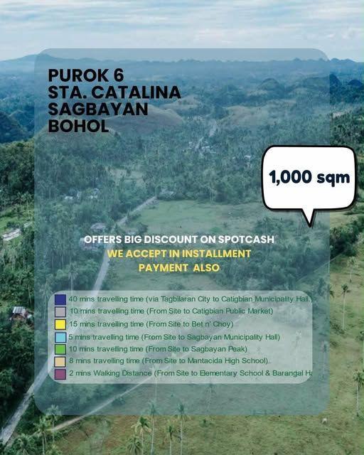1,000 sqm Residential Lot in Sta. Catalina, Sagbayan - Perfect for Rest House or Mini Farm
